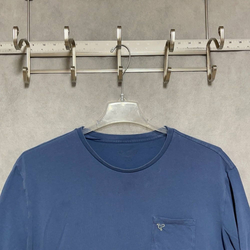 Birddogs Shirt Men 2XL Blue Tee Lightweight Pocket Casual Active Logo Layering
